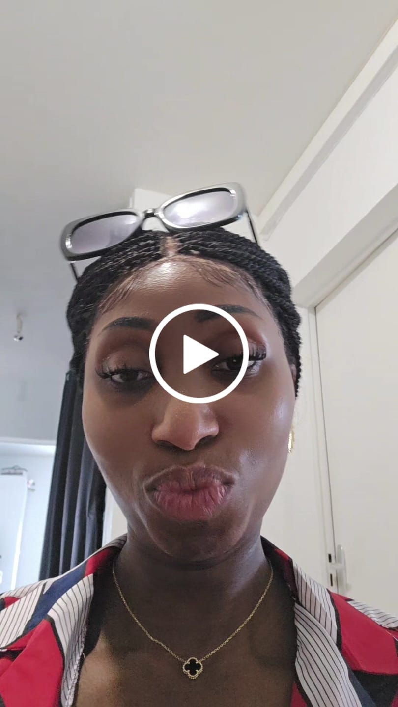 Customer video review of Tina - Senegalese Mini Twist Braided Wig 14" Full Hand-tied Swiss HD Lace With Curly Ends - Human Baby Hair
