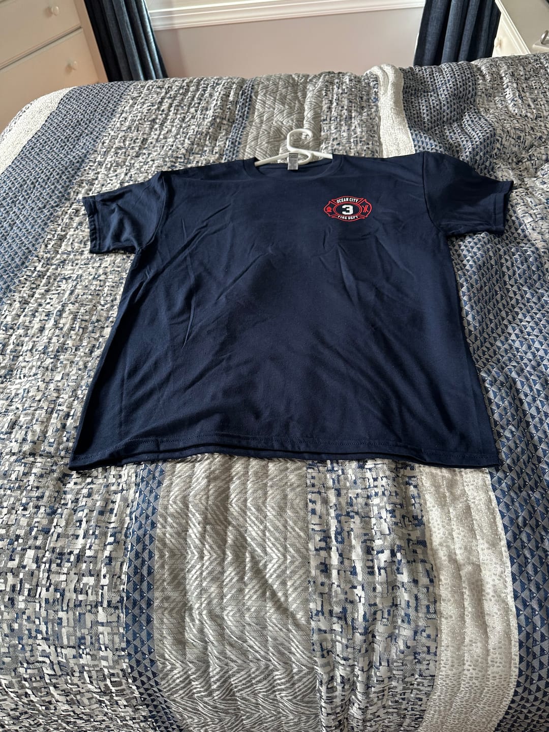 Customer photo review of Custom Fire Department T-Shirt