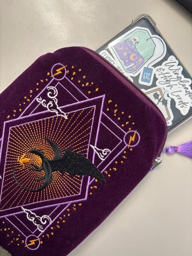 Customer photo review of Dragon Fire E-Reader Sleeve