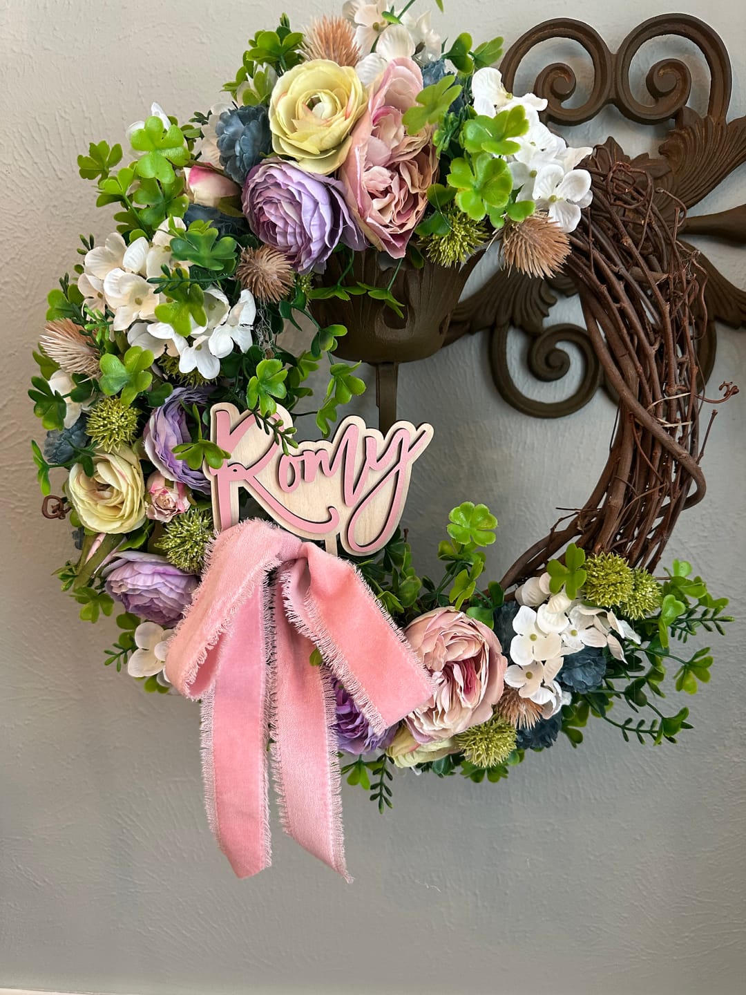 Customer photo review of Name Cake Topper