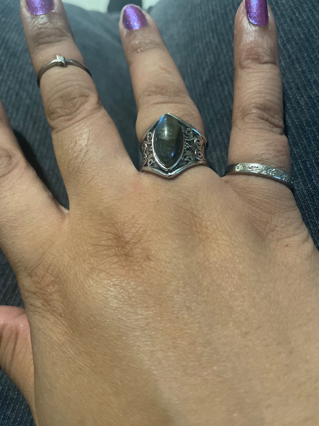 Customer photo review of Awakening Labradorite Ring