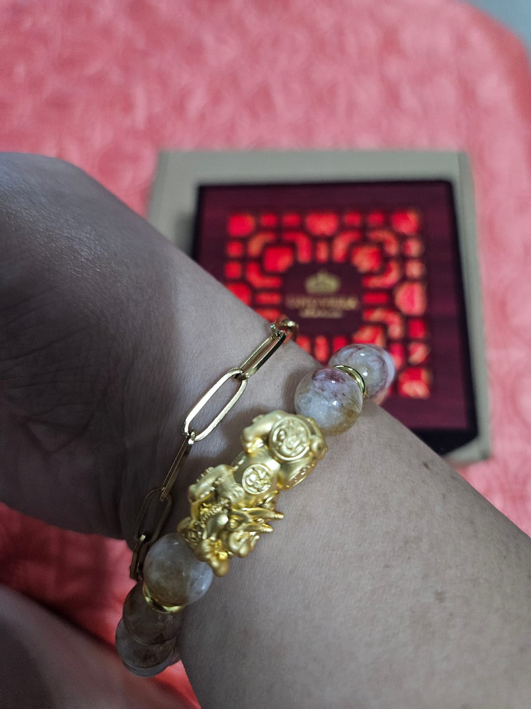 Customer photo review of Citrine with 24K Gold PiYao for Abundance - Success - Good Fortune