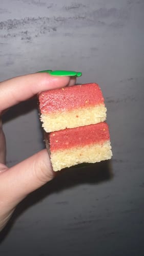 Customer photo review of Strawberry Sorbet