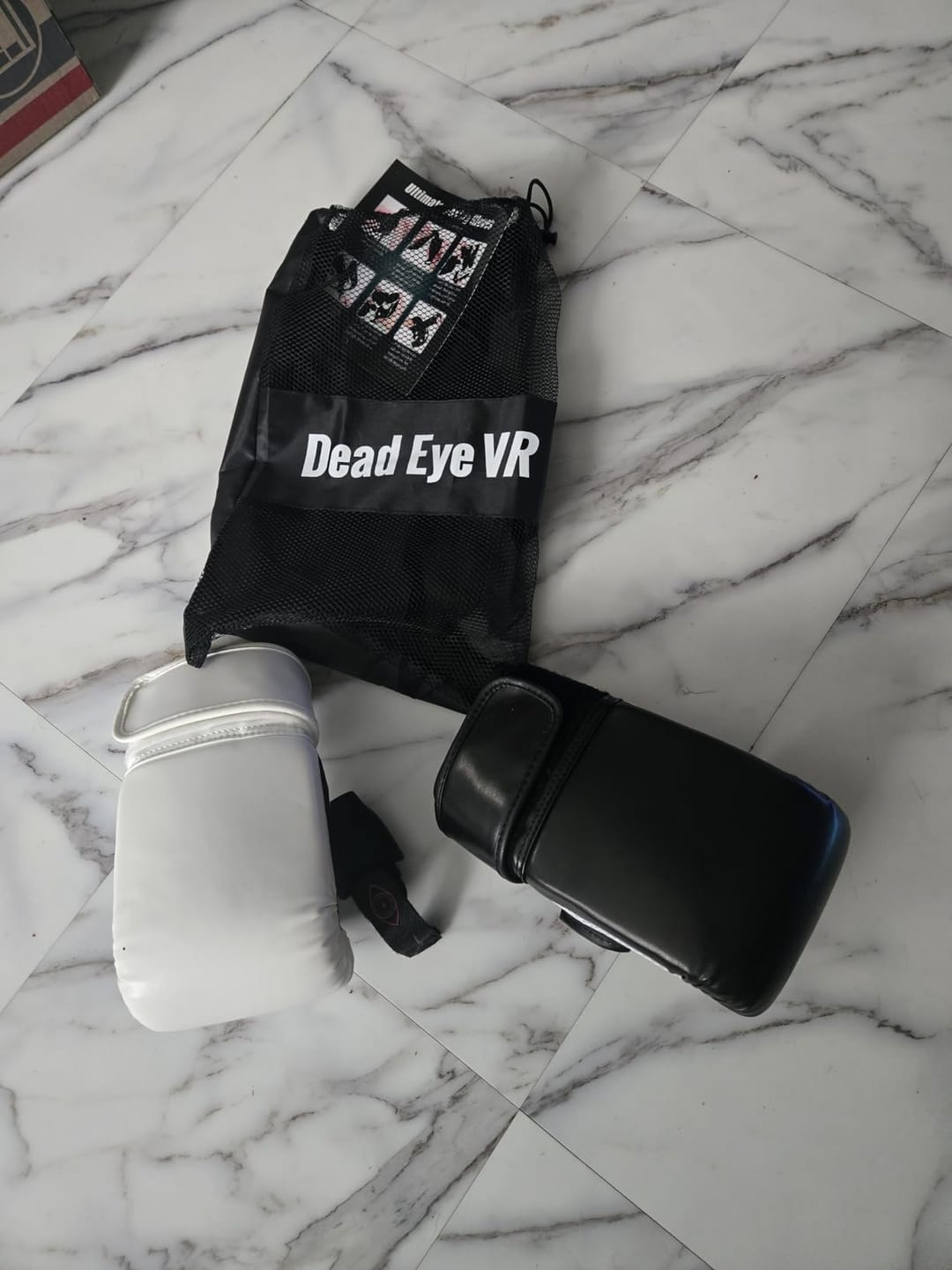 Customer photo review of Ultimate Boxing Gloves - Boxing Mitts for Meta Quest, Quest 2, Quest 3/3s, Quest Pro, Oculus Rift S, and Valve Index