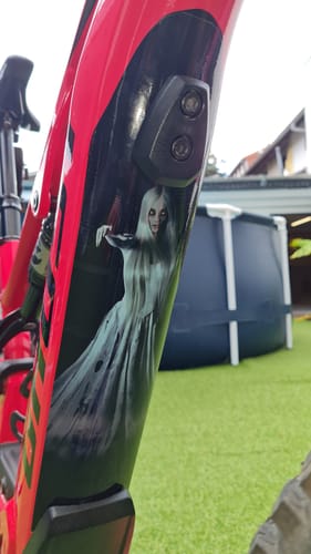 Customer photo review of SELBST GESTALTETE AKKUFOLIE -  Dein persönlicher Akku Sticker / Universal, für alle E-Bikes