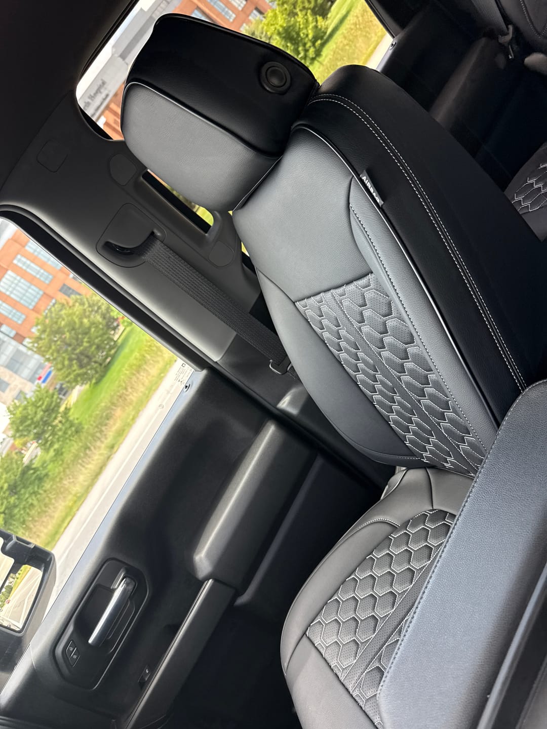 Customer photo review of 2019+ Chevrolet Silverado Premium Custom Leather Seat Covers