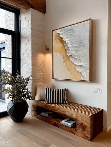Customer review photo for Plaster Art Texture Painting #SG485