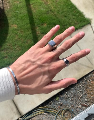 Customer photo review of Minimal Snake Chain Bracelet