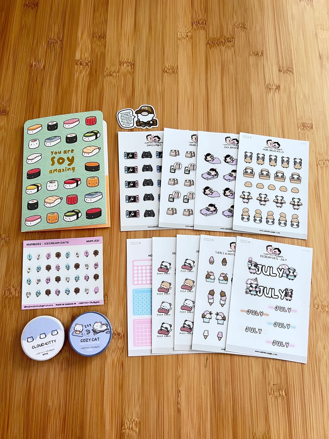 Customer photo review of Self-Care Bear - Sleep Early Planner Stickers