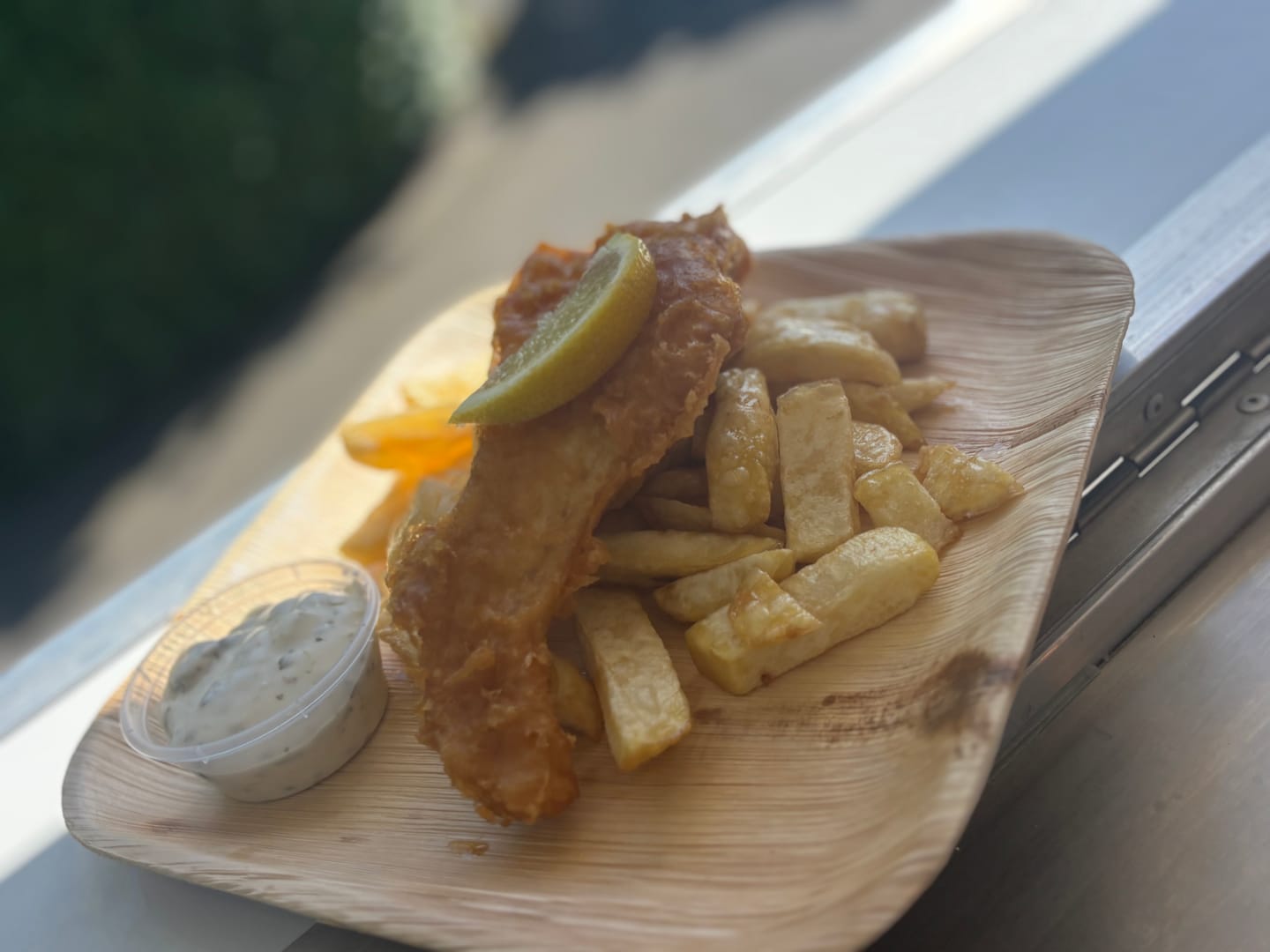 Customer photo review of 10" (25cm) Square Compostable Palm Leaf Plates