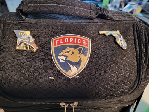 Customer photo review of Airport Enamel Pin | FLL - Florida