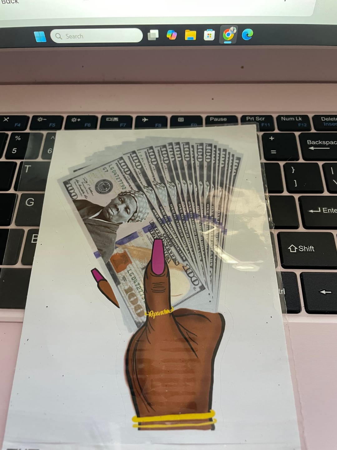 Customer photo review of "All About the Tubmans" Bubble-free stickers
