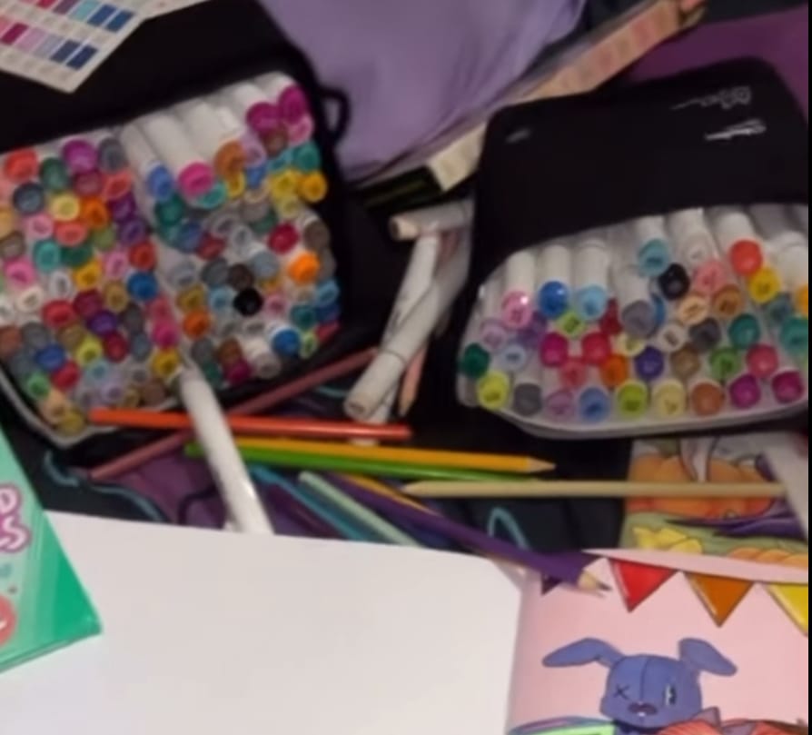 Customer photo review of Ohuhu Oahu 120 Colors Dual Tips Alcohol Art Markers, Fine & Chisel
