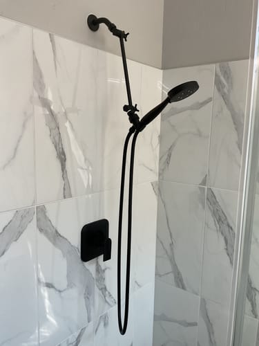 Customer photo review of Adjustable Shower Arm