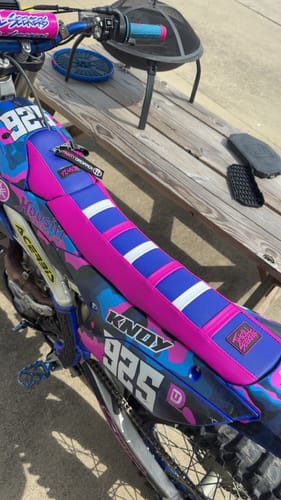 Customer photo review of Custom Seat Cover: 2025 Yamaha YZ450F