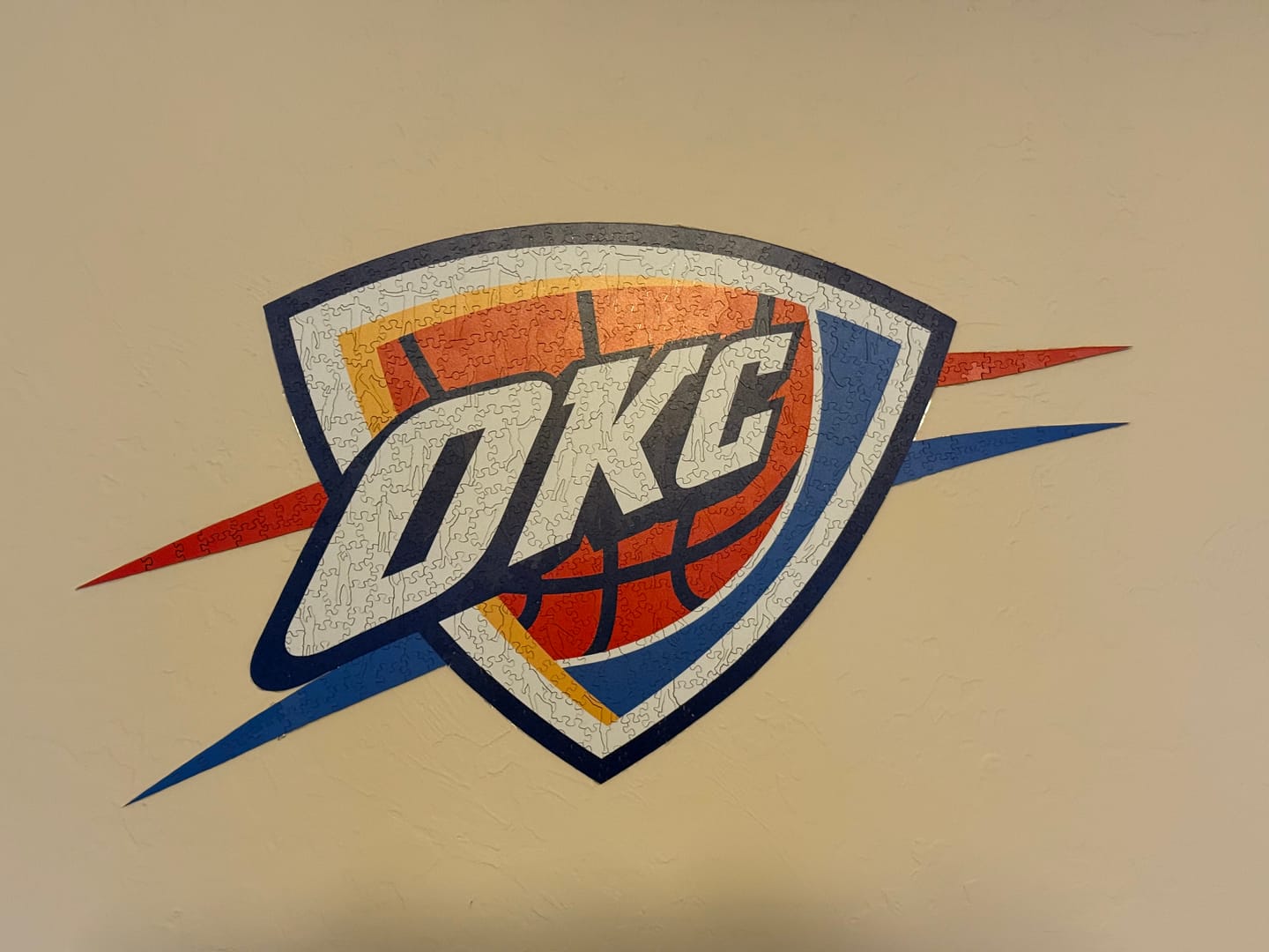 Customer photo review of Oklahoma City Thunder™ - Wooden Puzzle
