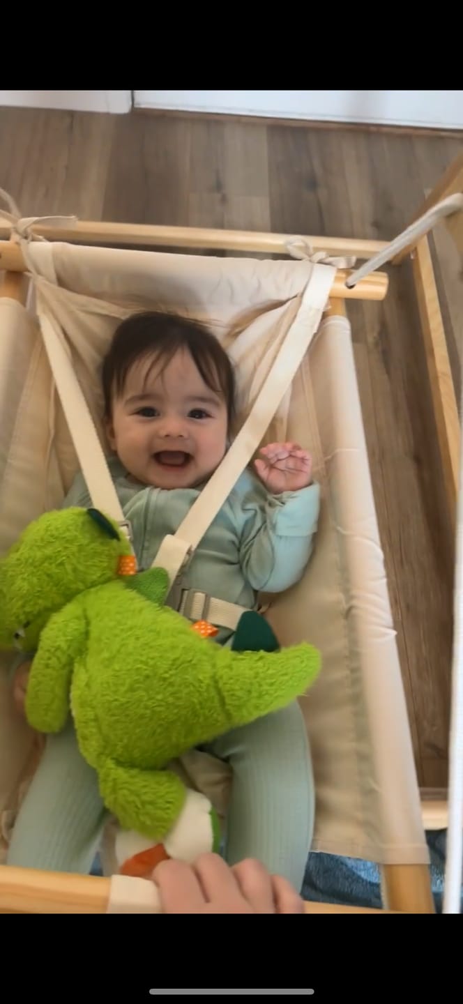 Customer photo review of Spruce - Baby and Toddler Foldable Wooden Swing Set