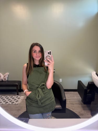 Customer photo review of Olive Green Apron