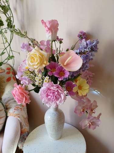 Customer photo review of Pastel Cloud Bouquet