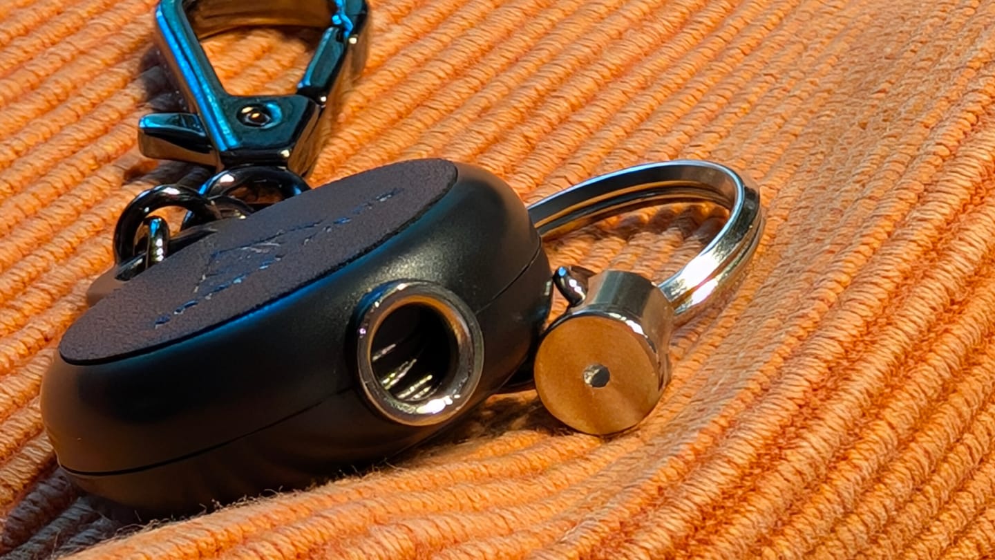 Customer photo review of Steel Cable Phone Tether