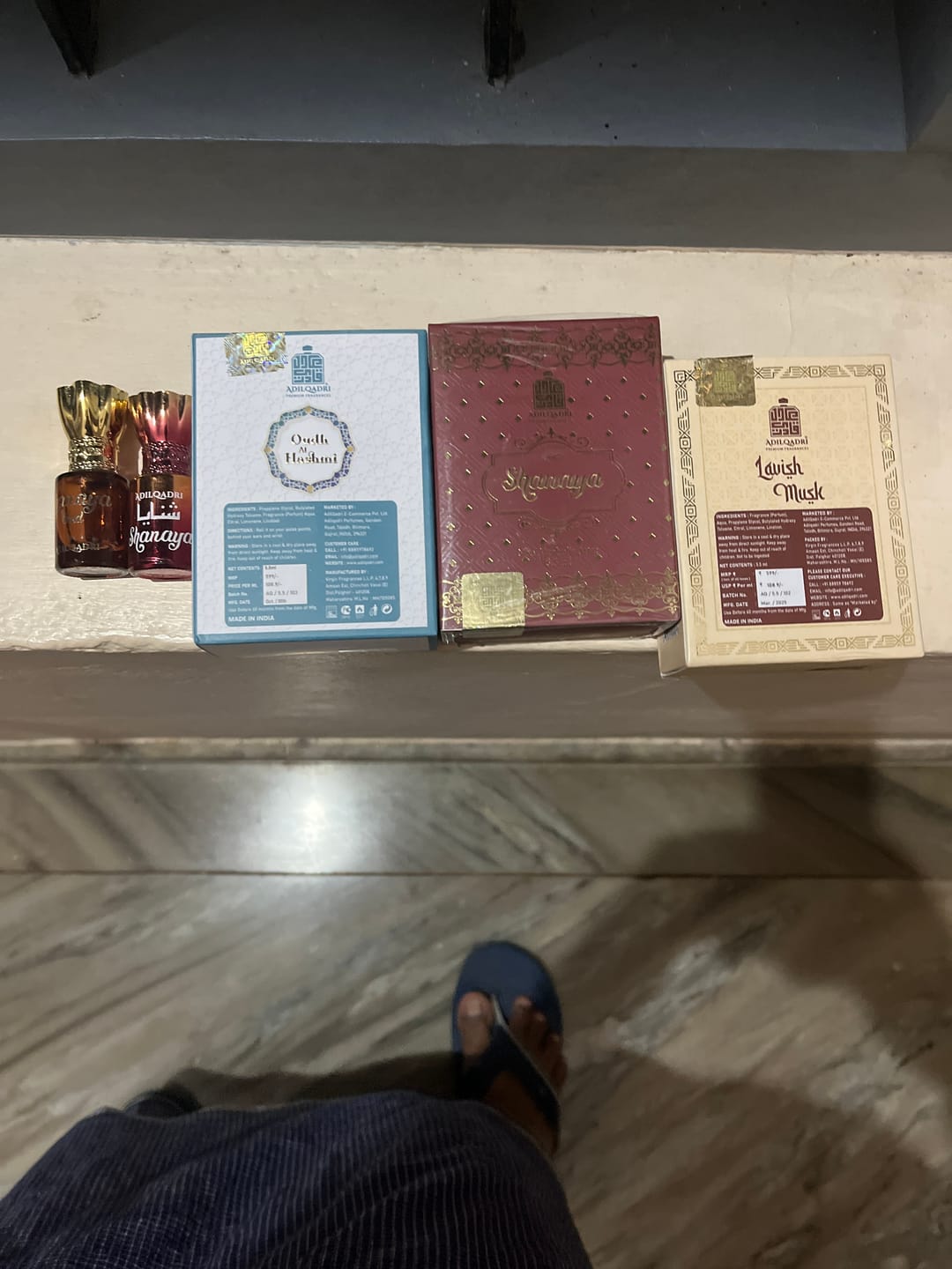 Customer photo review of 3 Pcs Attar Set Shanaya, Lavish Musk And Oudh Al Hashmi 5.5 Ml Each