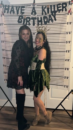 Customer photo review of Replay-able Haunted House Murder Mystery Dinner Party Game for Up to 20 Adults - Host A Halloween Dinner Party Game Night – Classic Monsters Fancy Dress Dinner PartyV2