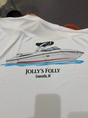 Customer photo review of Custom Digital Boat Artwork