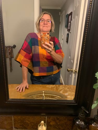 Customer photo review of MIRA TOP | QUILT FLORAL