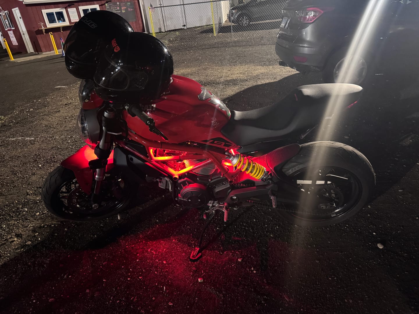 Customer photo review of Easy Install Moto LED Light Kit
