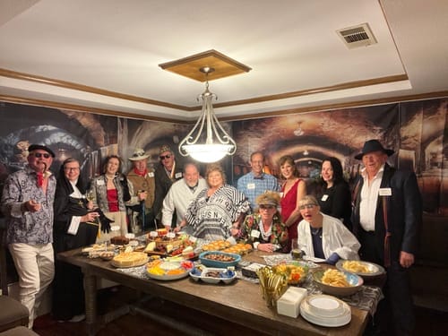 Customer photo review of Replay-able Wine Tasting Murder Mystery Dinner Party Game for Up to 20 Adults – Host Your Own Wine-Themed Game Night – Physical Kit
