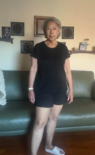 Customer photo review of Billie Lounge Tee - Black