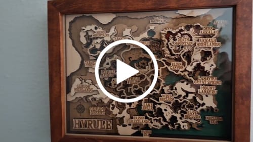 Customer video review of THE HYRULE 3D MAP
