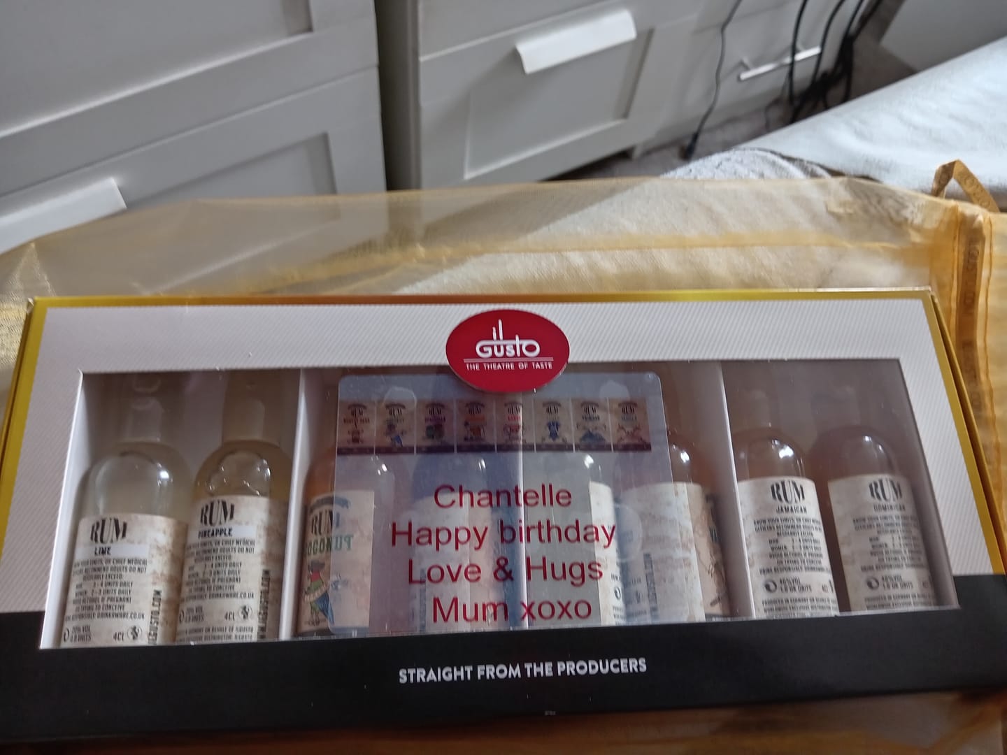 Customer photo review of Miniature Rum Gift Set ( Pack of 8 x 40ml )