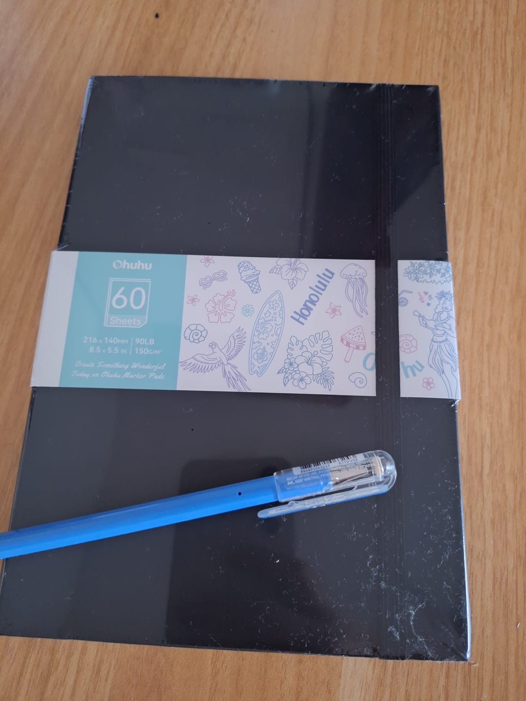 Customer photo review of Ohuhu Bleedproof Double-Sided Marker Pad with PU Cover