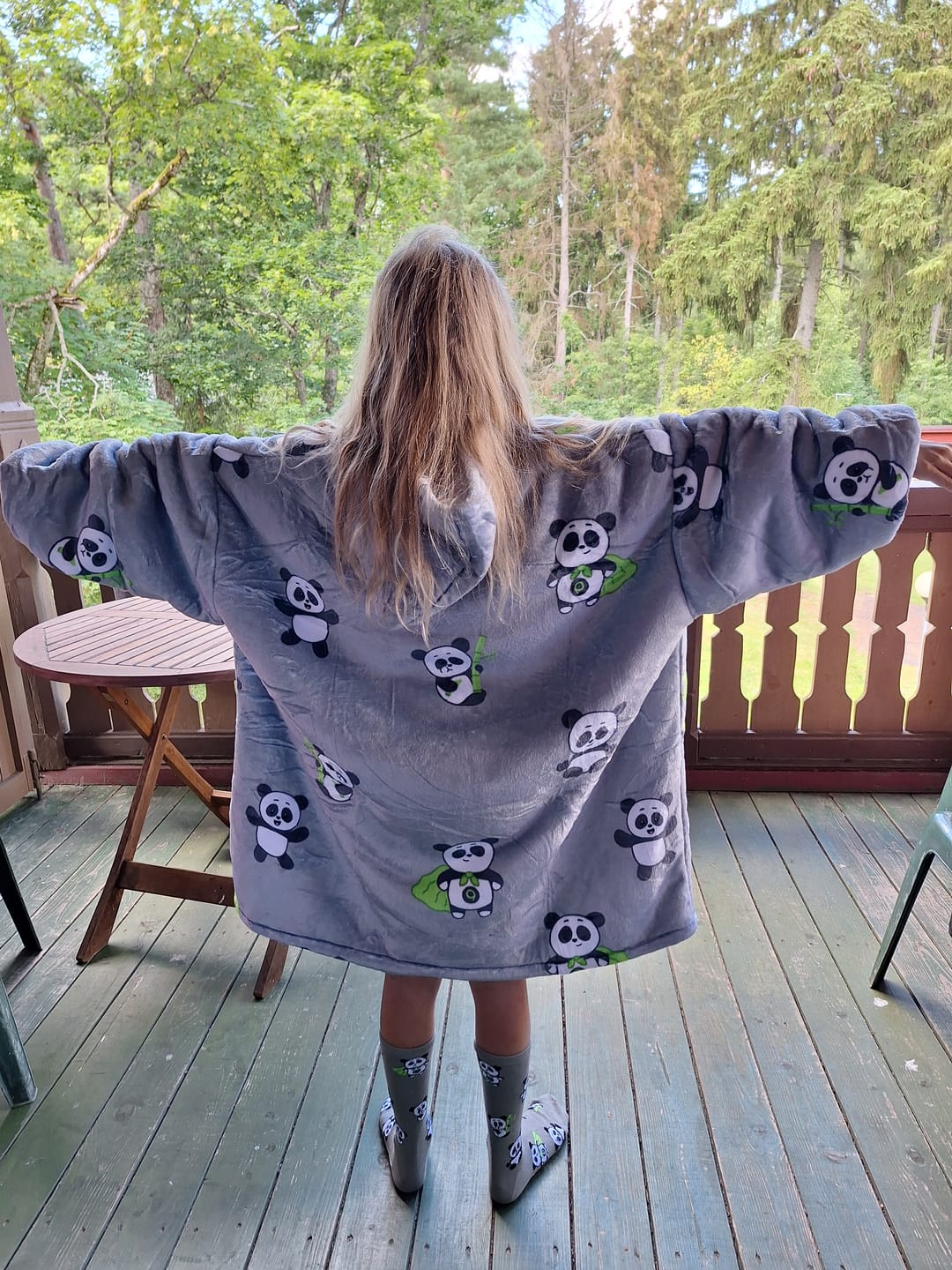Customer photo review of Super Pandos kojinės