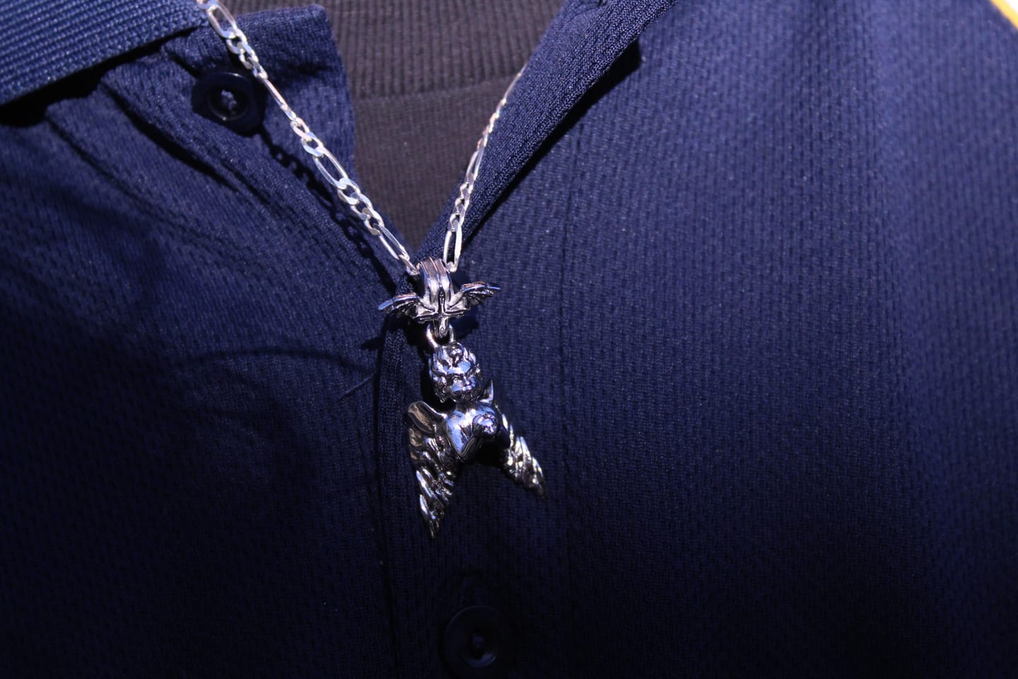 Customer photo review of 3MM STERLING SILVER FIGARO CHAIN