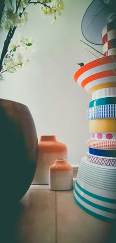 Rabah E. review of Harwell Soft Peach & Cream Large Vase image 1 out of 1