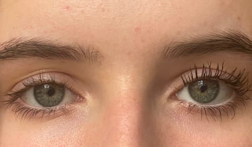 Customer photo review of Peptide Tubing Mascara