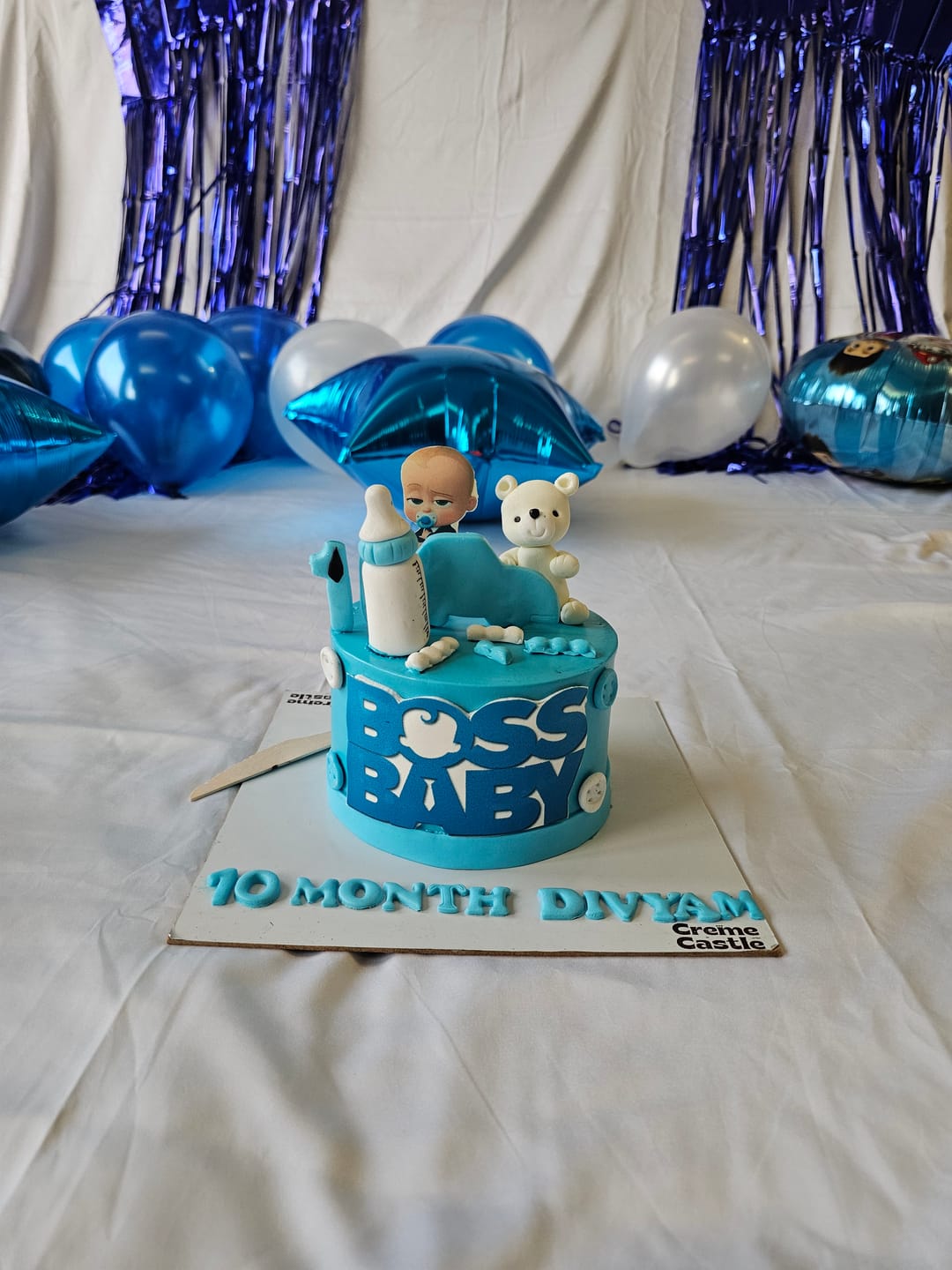 Customer photo review of Boss baby Toy Design Cake