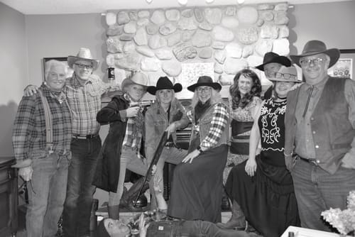 Customer photo review of Replay-able Cowboy Wild West Murder Mystery Dinner Game for Up to 20 Adults - Host Your Own Dinner Party Game Night - Cowboy & Wild West Theme - Cowboy Fancy Dress Dinner PartyV2