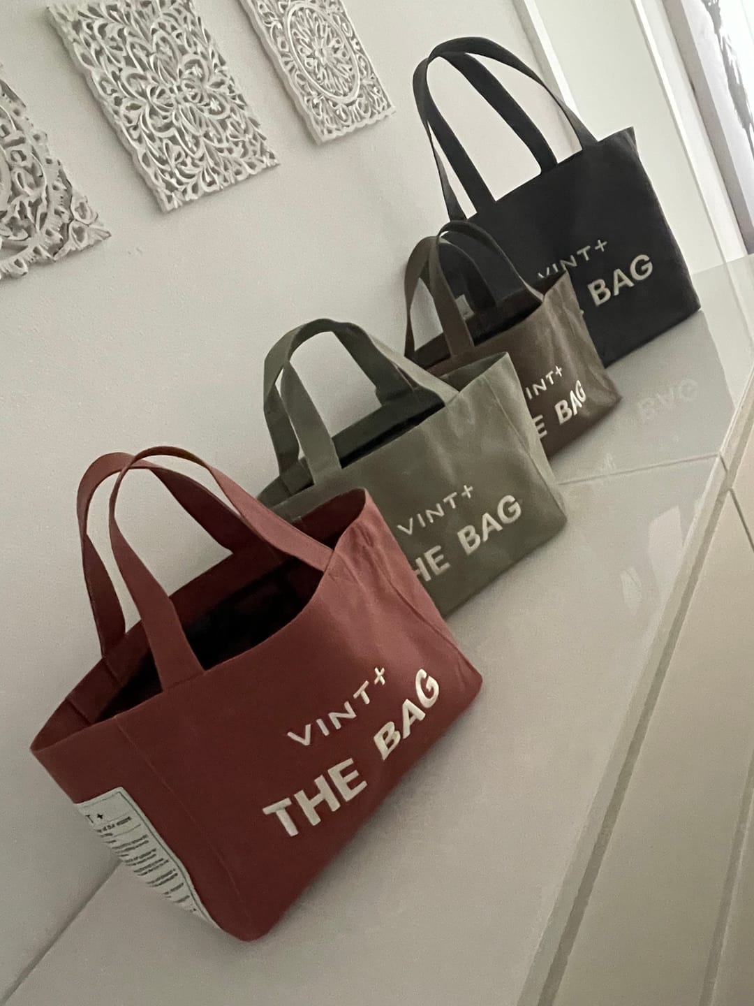 Customer photo review of CANVAS TOTE BAG - MINI - DENIM BLAU