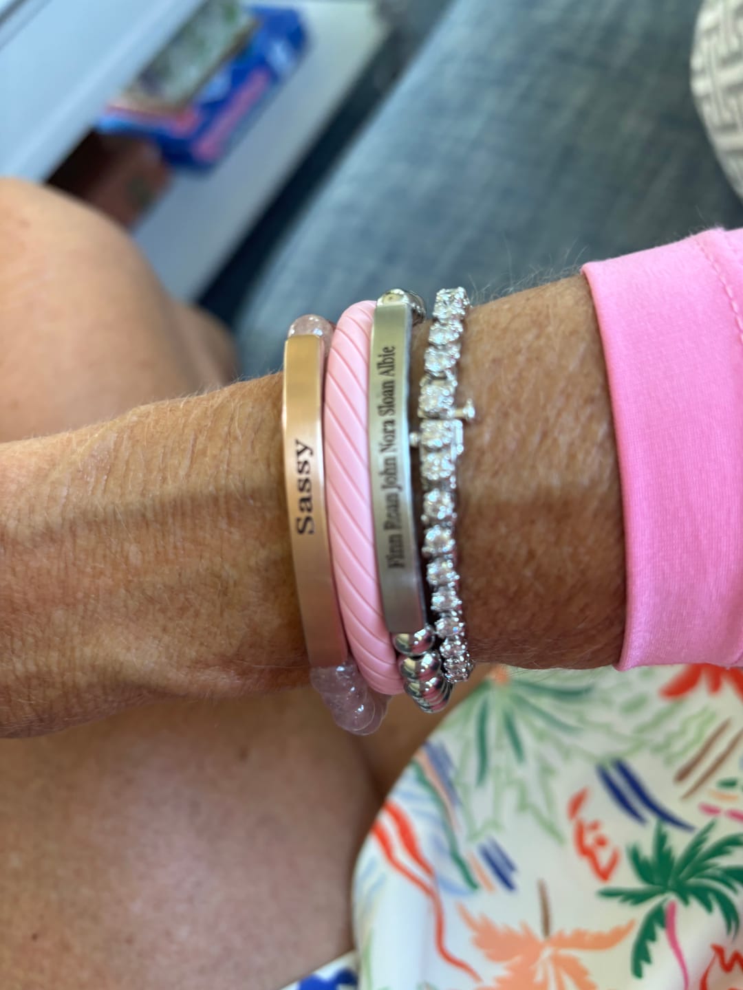 Customer photo review of Stainless Steel Custom Bracelet