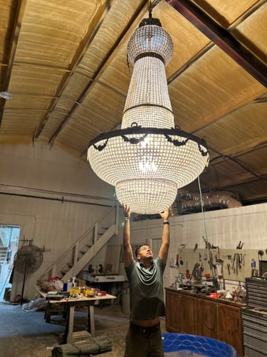 Customer photo review of 50pcs 10mm/14mm/18mm/20mm/30mm/40mm Crystal K9 Octagon Clear Beads In 2 Holes Glass Loose Beads Clear Loose Beads for Strands