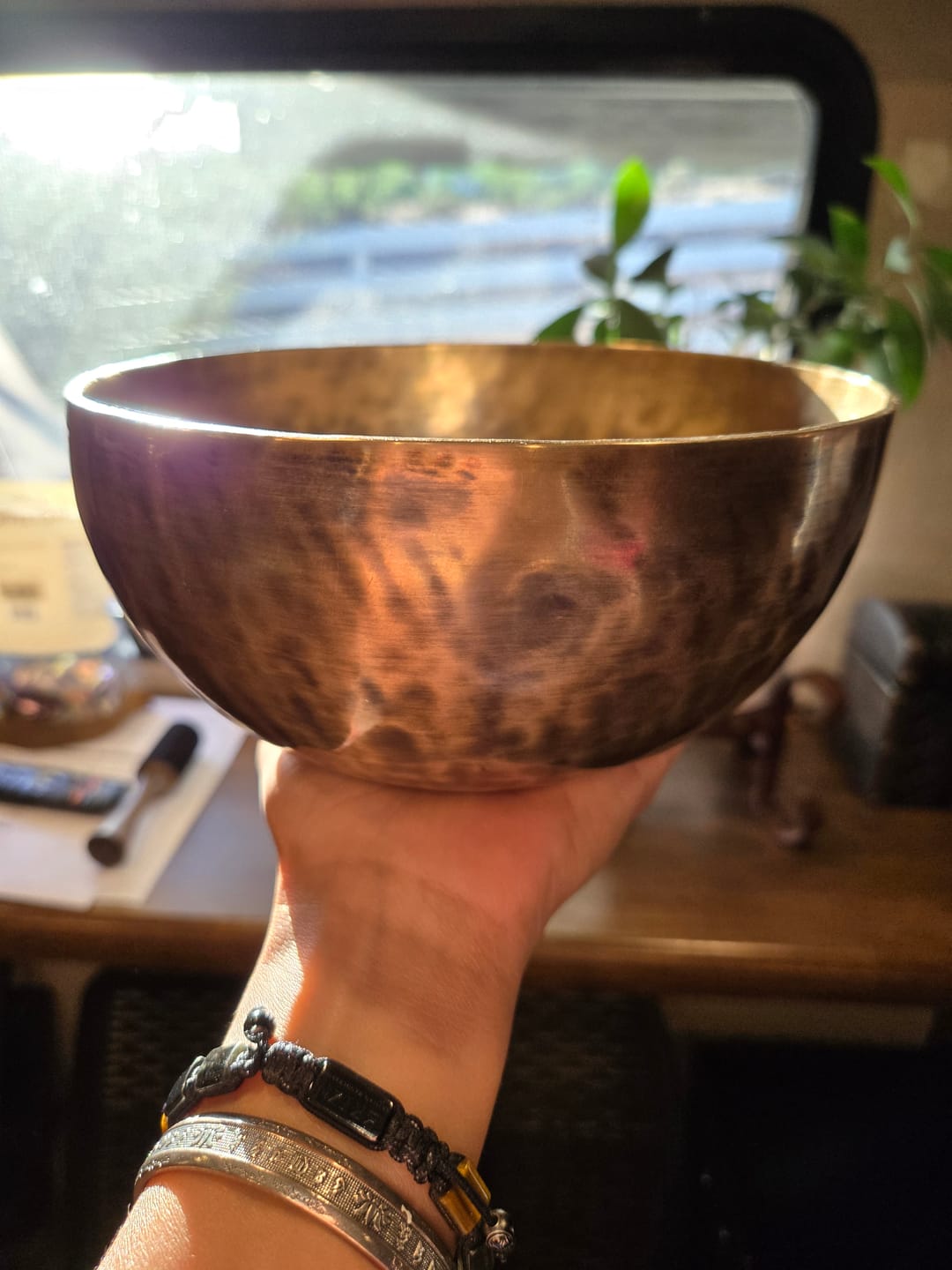 Customer photo review of Antique style Himalayas Singing Bowl