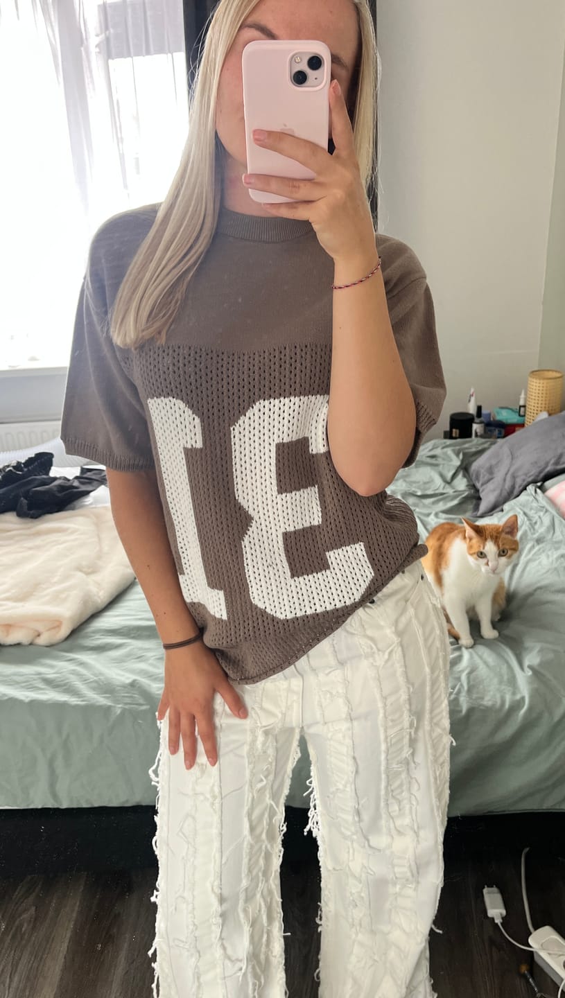 Customer photo review of KNIT JERSEY TAUPE