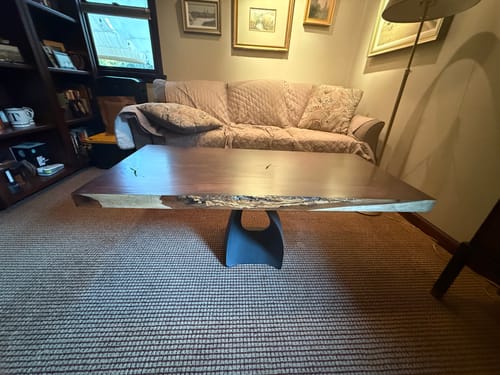 Customer photo review of 121 Tulipe 16" Black Metal Base for Coffee Table