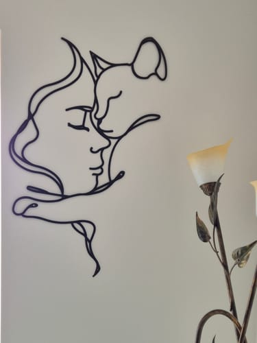 Customer photo review of Décoration Murale Métal - Amoureux des chats