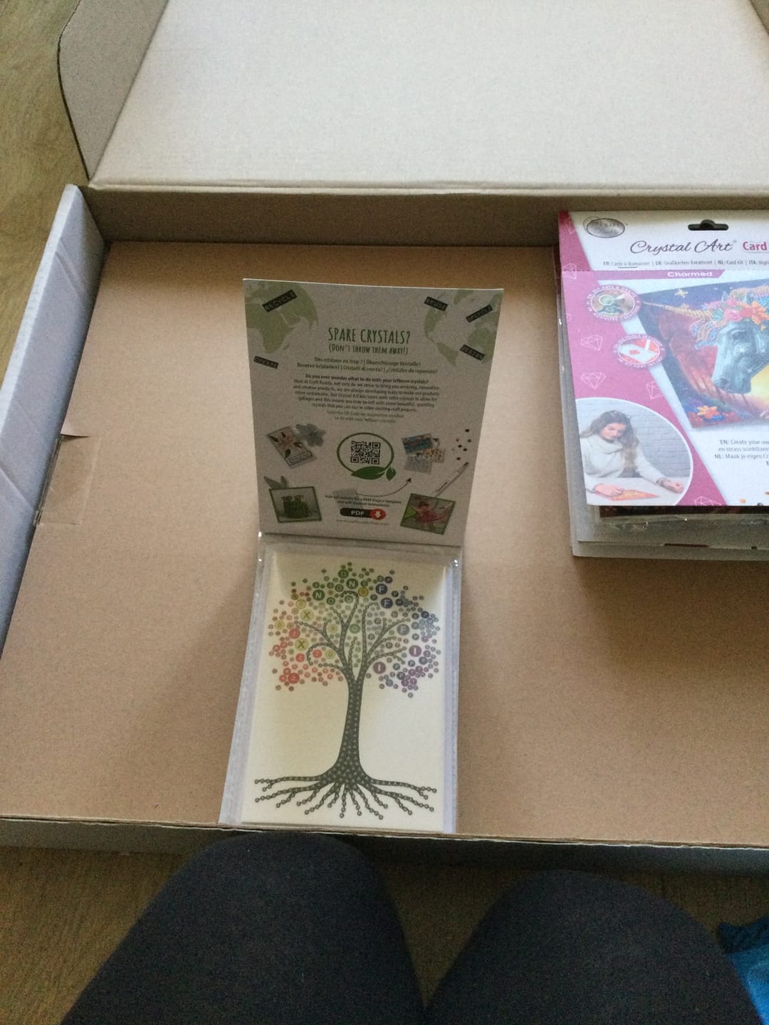 Customer photo review of Rainbow Tree, 10x15cm Crystal Art Card