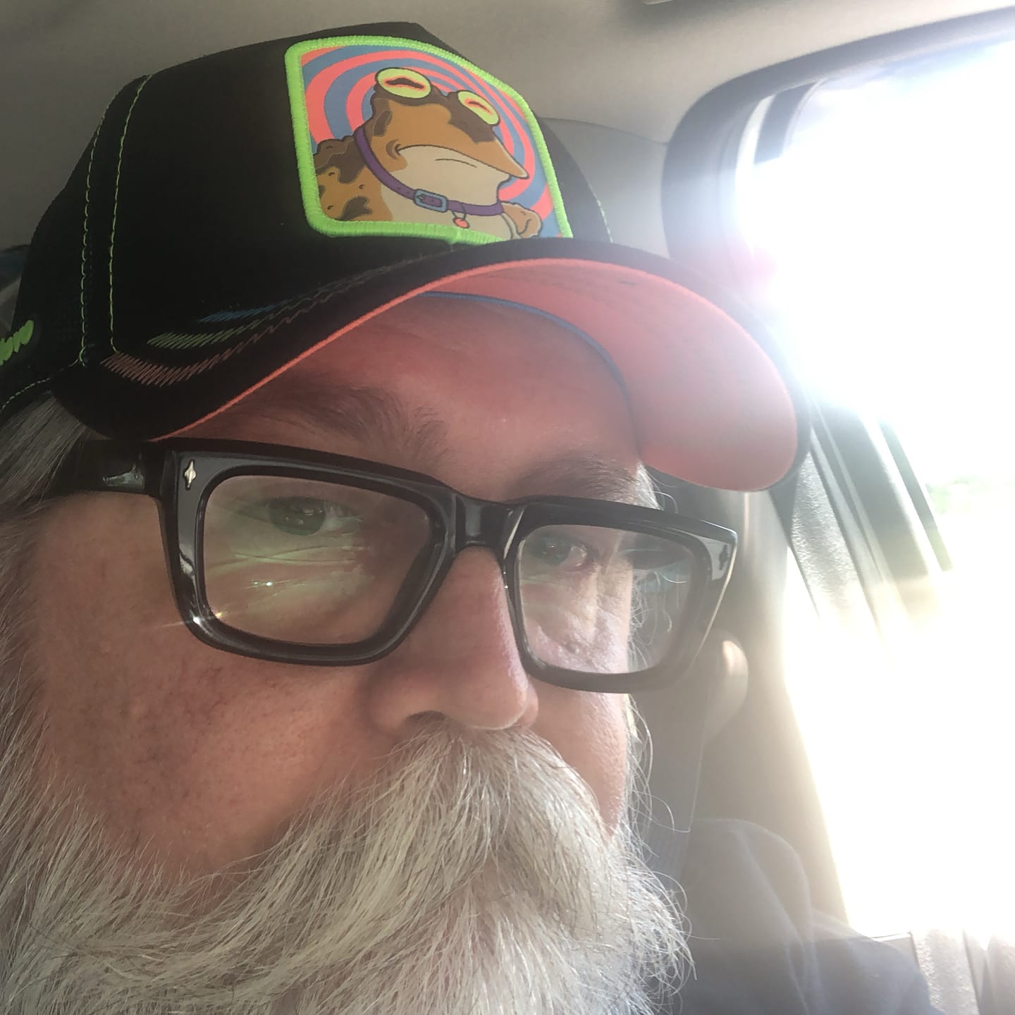 Customer photo review of OVERLORD X Futurama: Hypnotoad Trucker Cap