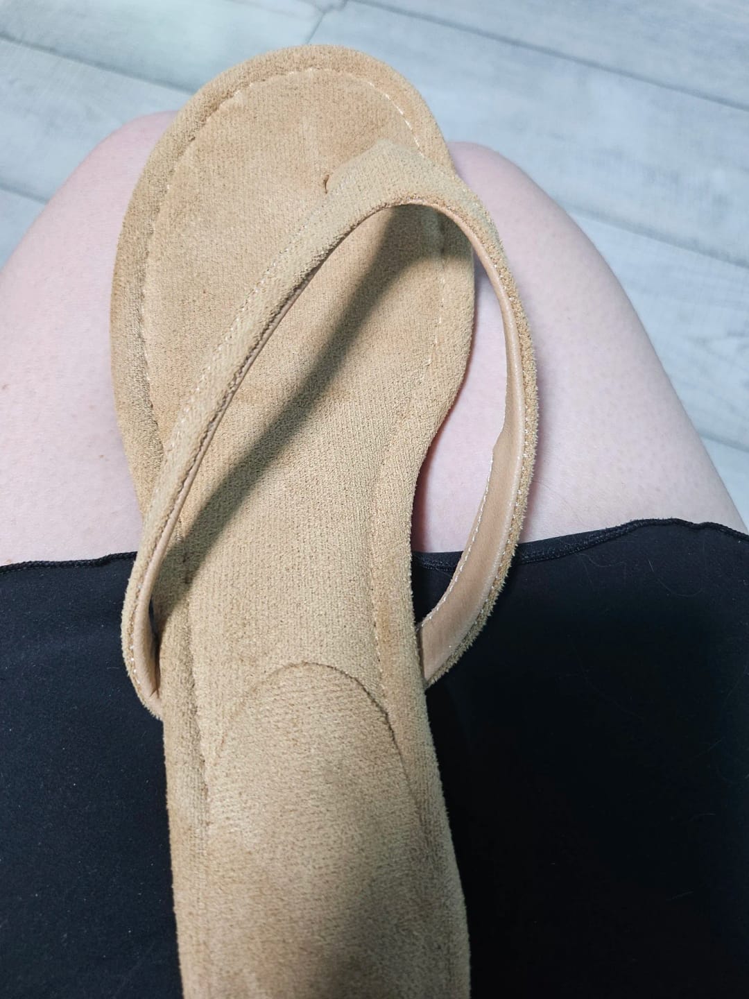 Customer photo review of Namie Minimalist Kitten Heels